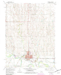 Superior Nebraska Historical topographic map, 1:24000 scale, 7.5 X 7.5 Minute, Year 1974