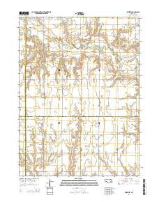 Surprise Nebraska Current topographic map, 1:24000 scale, 7.5 X 7.5 Minute, Year 2014