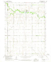 Surprise Nebraska Historical topographic map, 1:24000 scale, 7.5 X 7.5 Minute, Year 1966