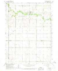 Surprise Nebraska Historical topographic map, 1:24000 scale, 7.5 X 7.5 Minute, Year 1966