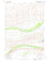 Sutherland Reservoir NW Nebraska Historical topographic map, 1:24000 scale, 7.5 X 7.5 Minute, Year 1971
