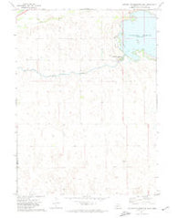 Sutherland Reservoir West Nebraska Historical topographic map, 1:24000 scale, 7.5 X 7.5 Minute, Year 1971