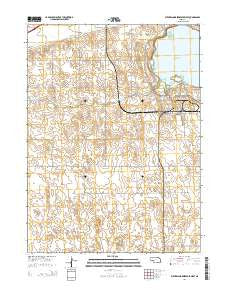 Sutherland Reservoir West Nebraska Current topographic map, 1:24000 scale, 7.5 X 7.5 Minute, Year 2014