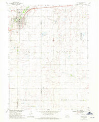 Sutton Nebraska Historical topographic map, 1:24000 scale, 7.5 X 7.5 Minute, Year 1969