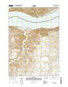 Tabor SE Nebraska Current topographic map, 1:24000 scale, 7.5 X 7.5 Minute, Year 2014