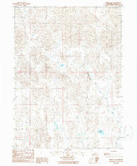 Tarbox Lake Nebraska Historical topographic map, 1:24000 scale, 7.5 X 7.5 Minute, Year 1986