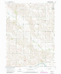 Tarnov Nebraska Historical topographic map, 1:24000 scale, 7.5 X 7.5 Minute, Year 1966