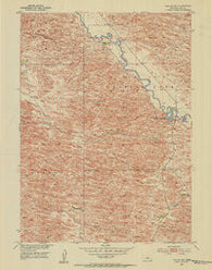 Taylor NW Nebraska Historical topographic map, 1:24000 scale, 7.5 X 7.5 Minute, Year 1952