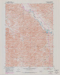 Taylor NW Nebraska Historical topographic map, 1:24000 scale, 7.5 X 7.5 Minute, Year 1952