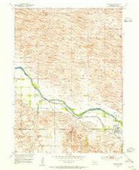 Taylor Nebraska Historical topographic map, 1:24000 scale, 7.5 X 7.5 Minute, Year 1952