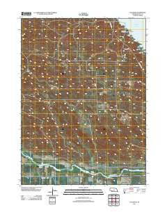 Taylor SE Nebraska Historical topographic map, 1:24000 scale, 7.5 X 7.5 Minute, Year 2011