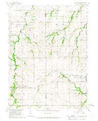 Tecumseh NE Nebraska Historical topographic map, 1:24000 scale, 7.5 X 7.5 Minute, Year 1966