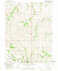 Tecumseh NW Nebraska Historical topographic map, 1:24000 scale, 7.5 X 7.5 Minute, Year 1965