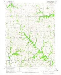 Tecumseh SE Nebraska Historical topographic map, 1:24000 scale, 7.5 X 7.5 Minute, Year 1965