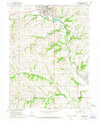 Tecumseh Nebraska Historical topographic map, 1:24000 scale, 7.5 X 7.5 Minute, Year 1965