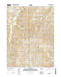 Tecumseh NE Nebraska Current topographic map, 1:24000 scale, 7.5 X 7.5 Minute, Year 2014