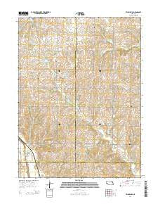 Tecumseh SE Nebraska Current topographic map, 1:24000 scale, 7.5 X 7.5 Minute, Year 2014
