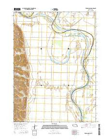 Tekamah NW Nebraska Current topographic map, 1:24000 scale, 7.5 X 7.5 Minute, Year 2014