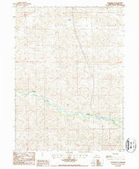 Thedford SE Nebraska Historical topographic map, 1:24000 scale, 7.5 X 7.5 Minute, Year 1986