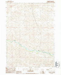 Thedford SE Nebraska Historical topographic map, 1:24000 scale, 7.5 X 7.5 Minute, Year 1986