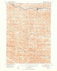 Thedford Nebraska Historical topographic map, 1:62500 scale, 15 X 15 Minute, Year 1950