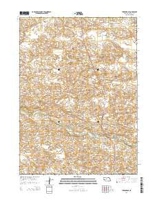Thedford SE Nebraska Current topographic map, 1:24000 scale, 7.5 X 7.5 Minute, Year 2014