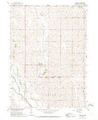 Thurston Nebraska Historical topographic map, 1:24000 scale, 7.5 X 7.5 Minute, Year 1966