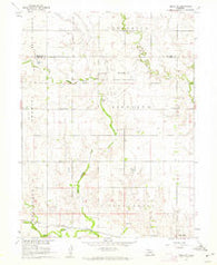 Tobias SW Nebraska Historical topographic map, 1:24000 scale, 7.5 X 7.5 Minute, Year 1960