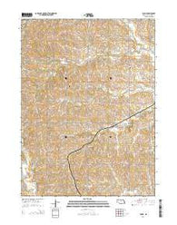 Touhy Nebraska Current topographic map, 1:24000 scale, 7.5 X 7.5 Minute, Year 2014