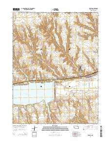 Trenton Nebraska Current topographic map, 1:24000 scale, 7.5 X 7.5 Minute, Year 2014