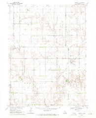 Trumbull Nebraska Historical topographic map, 1:24000 scale, 7.5 X 7.5 Minute, Year 1969