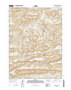 Turpin Lake West Nebraska Current topographic map, 1:24000 scale, 7.5 X 7.5 Minute, Year 2014