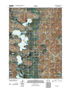 Twin Lakes Nebraska Historical topographic map, 1:24000 scale, 7.5 X 7.5 Minute, Year 2011