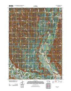 Uehling Nebraska Historical topographic map, 1:24000 scale, 7.5 X 7.5 Minute, Year 2011