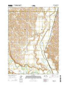 Uehling Nebraska Current topographic map, 1:24000 scale, 7.5 X 7.5 Minute, Year 2014