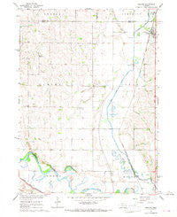 Uehling Nebraska Historical topographic map, 1:24000 scale, 7.5 X 7.5 Minute, Year 1966