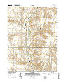 Ulysses Nebraska Current topographic map, 1:24000 scale, 7.5 X 7.5 Minute, Year 2014