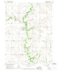 Ulysses Nebraska Historical topographic map, 1:24000 scale, 7.5 X 7.5 Minute, Year 1966
