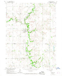 Ulysses Nebraska Historical topographic map, 1:24000 scale, 7.5 X 7.5 Minute, Year 1966