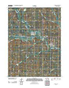 Unadilla Nebraska Historical topographic map, 1:24000 scale, 7.5 X 7.5 Minute, Year 2011