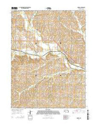 Unadilla Nebraska Current topographic map, 1:24000 scale, 7.5 X 7.5 Minute, Year 2014