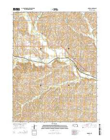 Unadilla Nebraska Current topographic map, 1:24000 scale, 7.5 X 7.5 Minute, Year 2014