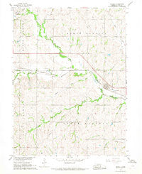 Unadilla Nebraska Historical topographic map, 1:24000 scale, 7.5 X 7.5 Minute, Year 1966