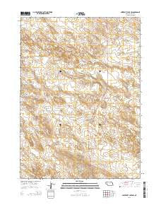 University Lake NW Nebraska Current topographic map, 1:24000 scale, 7.5 X 7.5 Minute, Year 2014