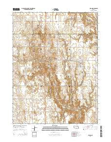 Upland Nebraska Current topographic map, 1:24000 scale, 7.5 X 7.5 Minute, Year 2014