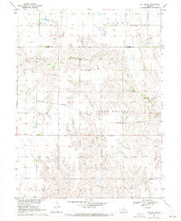 Upland SE Nebraska Historical topographic map, 1:24000 scale, 7.5 X 7.5 Minute, Year 1969