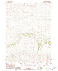 Valentine SW Nebraska Historical topographic map, 1:24000 scale, 7.5 X 7.5 Minute, Year 1983