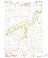 Valentine South Nebraska Historical topographic map, 1:24000 scale, 7.5 X 7.5 Minute, Year 1983