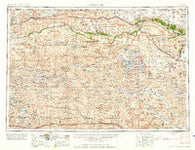 Valentine Nebraska Historical topographic map, 1:250000 scale, 1 X 2 Degree, Year 1957