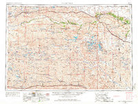 Valentine Nebraska Historical topographic map, 1:250000 scale, 1 X 2 Degree, Year 1957